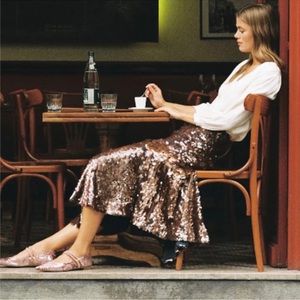 Anthropologie sequined skirt, size 6. NWT
